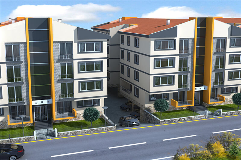 AVRUPA KONUTLARI KALE TOPKAPI'DA SATILIK 131 m2 PEYZAJ 2+1 DAİRE